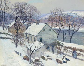 Lumberville Hills Artwork by Edward Willis Redfield