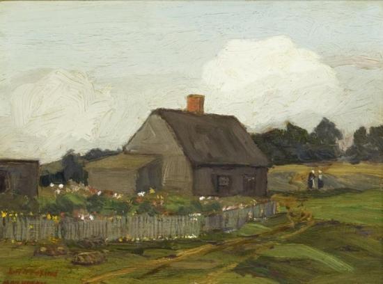 House And Garden, Monhegan Artwork by Edward Willis Redfield