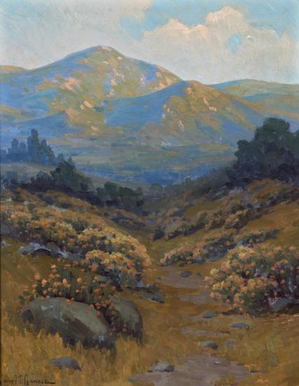 A Path Through The Prickly Phlox Artwork by John Marshall Gamble