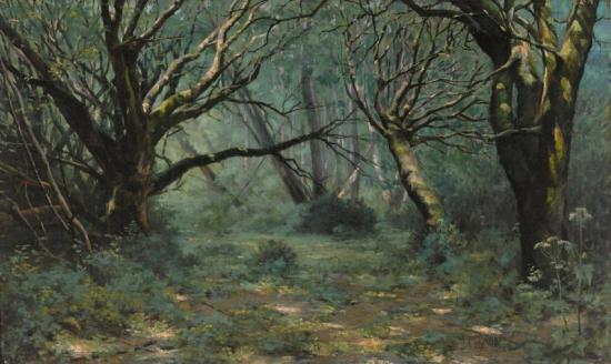 A Sunny Glade, 1894 Artwork by John Marshall Gamble