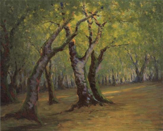 Canon Glade (soft Maples), 1943 Artwork by John Marshall Gamble