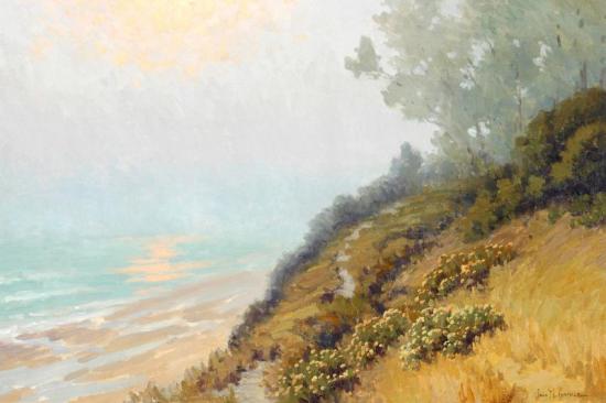 Fog At Evening, Ellwood Ranch Artwork by John Marshall Gamble