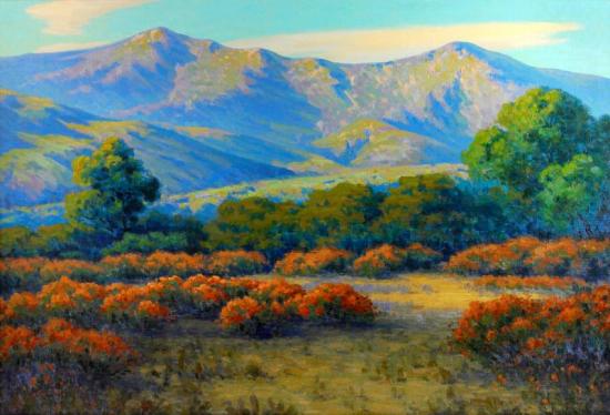Red Buckwheat, Santa Barbara Artwork by John Marshall Gamble
