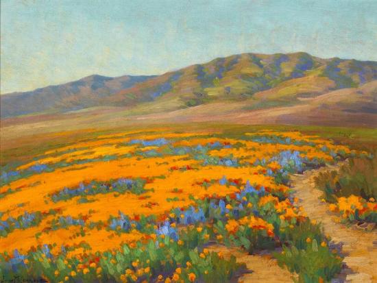 Spring Flowers, Antelope Valley, 1923 Artwork by John Marshall Gamble