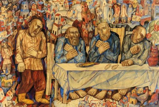 The Last Supper Artwork by Pavel Filonov