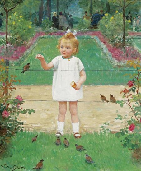 Her New Friend Artwork by Victor Gabriel Gilbert