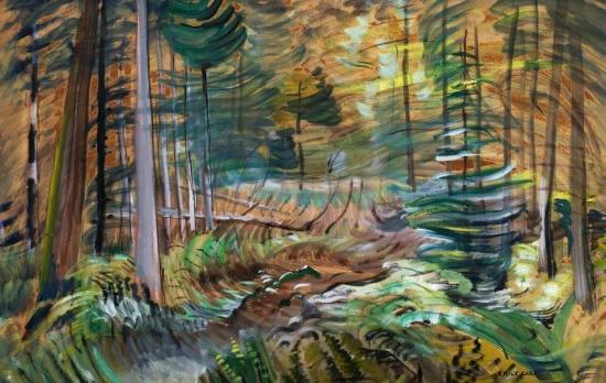 Forest Interior Artwork by Emily Carr