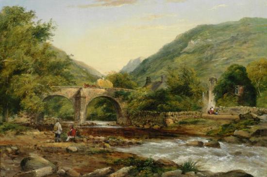 A River Landscape Artwork by Frederick Waters Watts