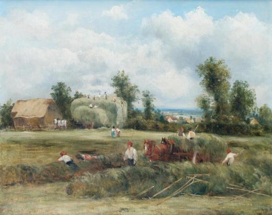 Haymakers Artwork by Frederick Waters Watts