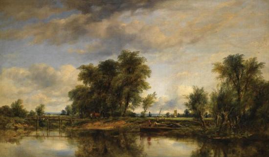 View On The Thames Artwork by Frederick Waters Watts