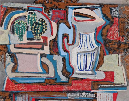 Still Life With Cactus Artwork by Emil Filla