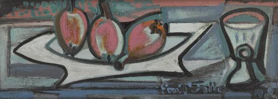 Still Life With Fruit And Glass Artwork by Emil Filla