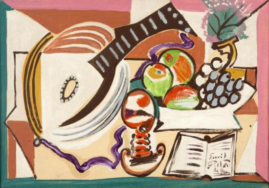 Still Life With Mandolin, 1948 Artwork by Emil Filla