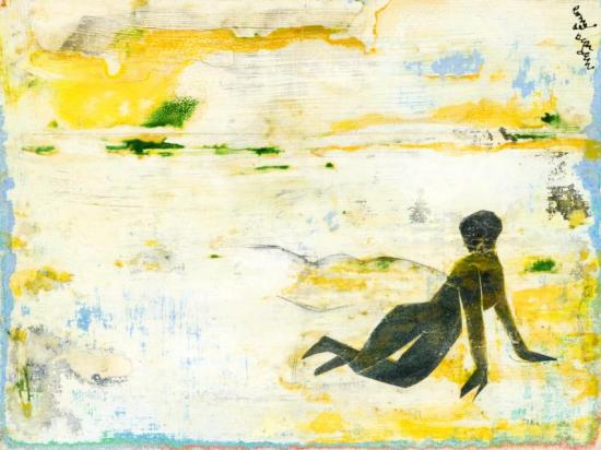 Lonely Beach Artwork by Romare Bearden