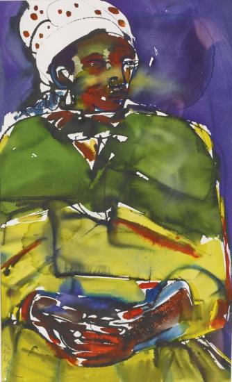 Portrait Of A Lady Artwork by Romare Bearden