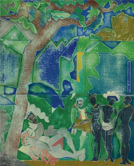 Prologue To Troy No. 2 Artwork by Romare Bearden