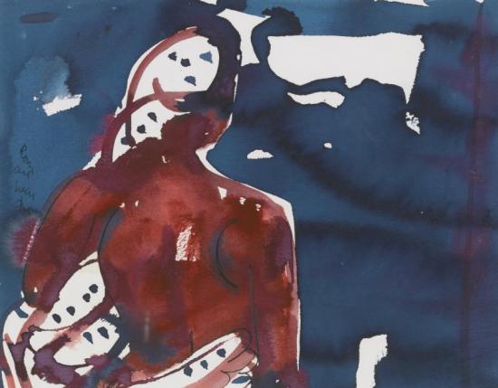 The White Wave Artwork by Romare Bearden