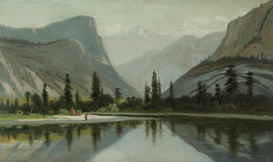 Morning On Mirror Lake, Yosemite Valley Artwork by Frederick Ferdinand Schafer