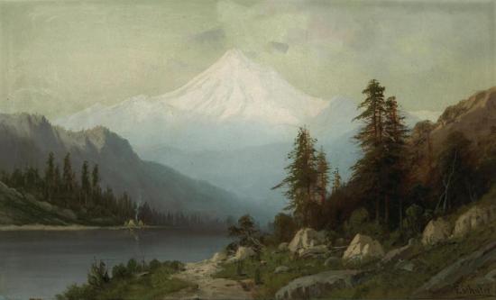 Mt. Baker, British Columbia Artwork by Frederick Ferdinand Schafer