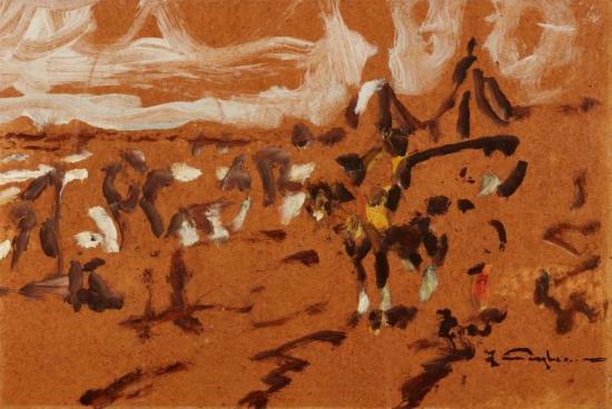 Blackfoot Indians On Horseback Artwork by Julius Seyler