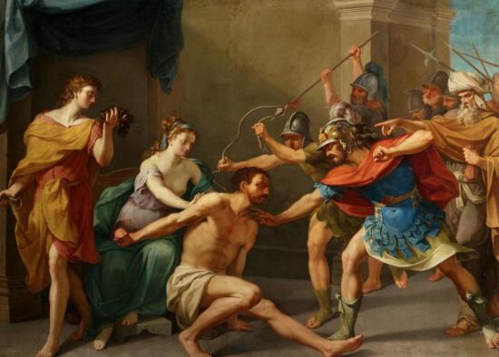 The Capture Of Samson Artwork by Nicolas-andré Monsiau