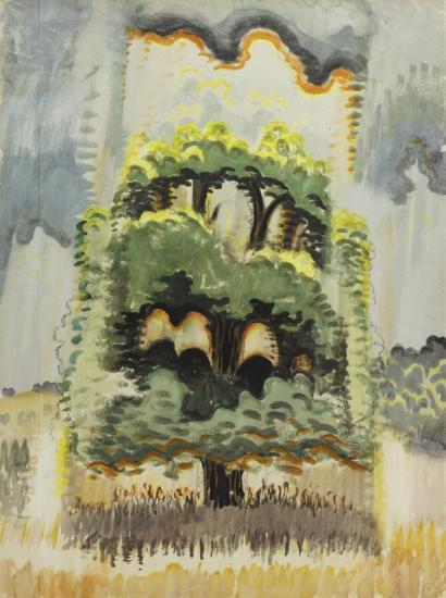 At The Maples North Of Little Valley Artwork by Charles Burchfield