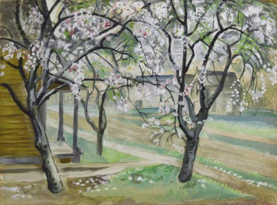 Blossoming Fruit Trees Artwork by Charles Burchfield