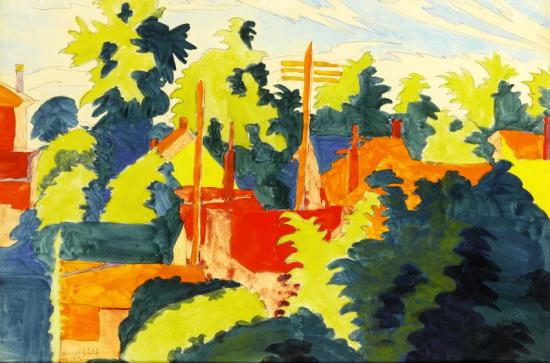 Early Morning Sunlight Artwork by Charles Burchfield