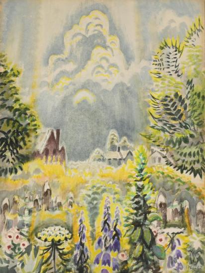 Flower Garden And Pillar Of Cloud Artwork by Charles Burchfield