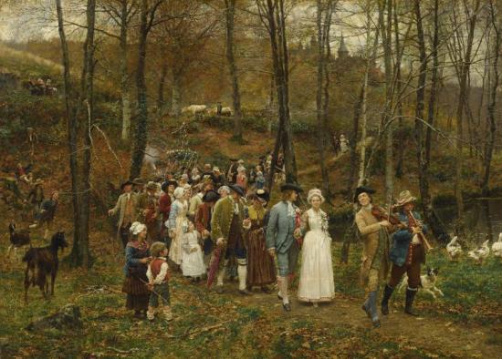 Noces Au Xviiieme Siecle Artwork by Marie-Francois Firmin-Girard
