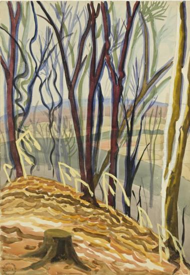 Landscape Through The Trees Artwork by Charles Burchfield