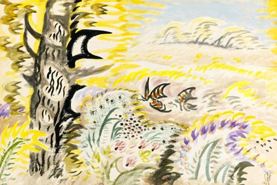 September Wind I Artwork by Charles Burchfield