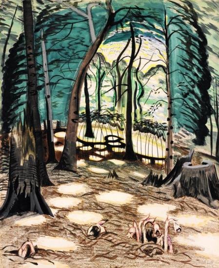The Bower Artwork by Charles Burchfield