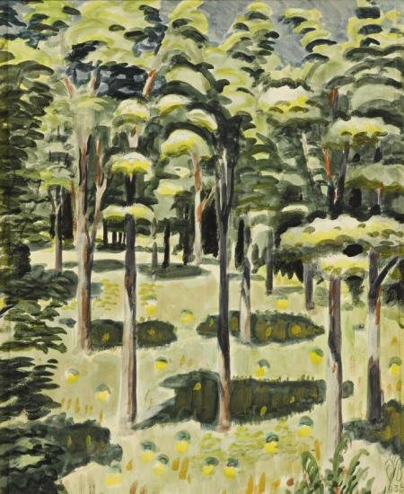 Woodland Scene Artwork by Charles Burchfield
