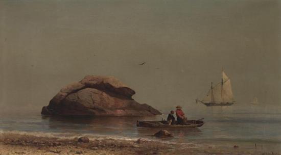 Coastal Scene With Sailboat Artwork by Mauritz F. H. De Haas