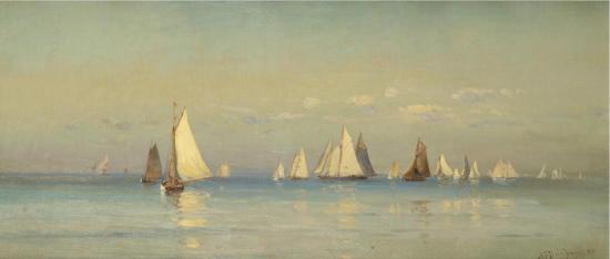 Sailboats On A Calm Sea Artwork by Mauritz F. H. De Haas