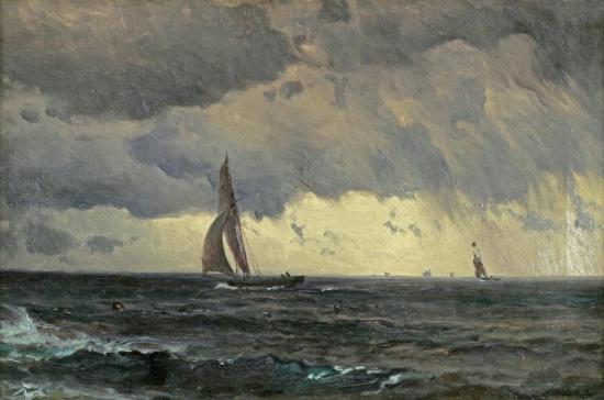 Sailing Through Storms Artwork by Mauritz F. H. De Haas