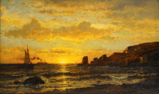 Sunset Along The Coast Artwork by Mauritz F. H. De Haas