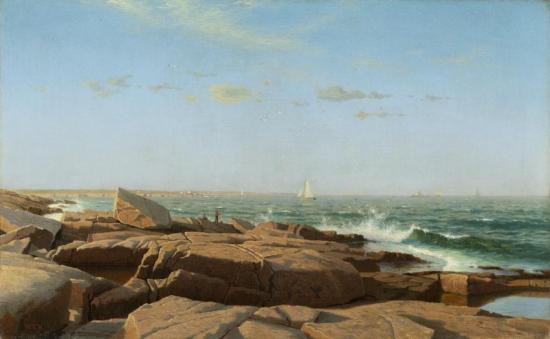 Narragansett Bay, 1864 Artwork by William Stanley Haseltine