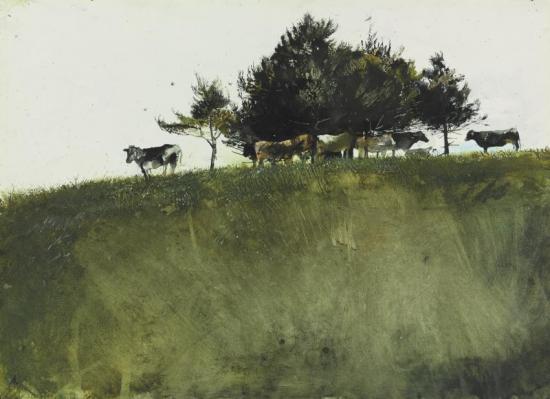 Shade Trees Artwork by Andrew Wyeth