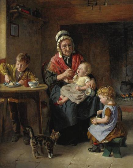 Grandmother's Charges Artwork by William Hemsley