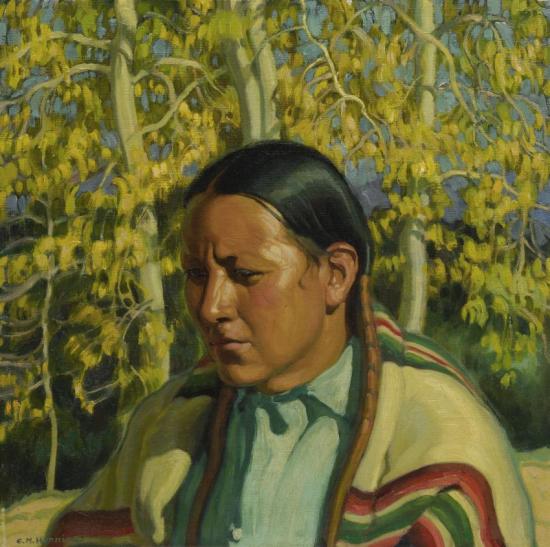 Portrait Of Frank Samora Artwork by E. Martin Hennings