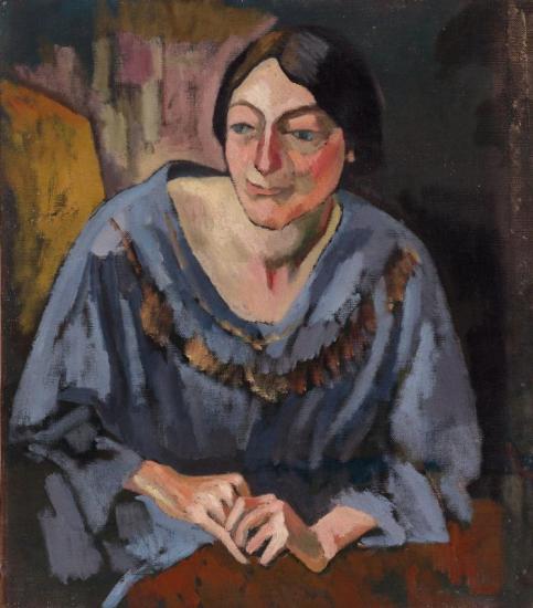 Portrait Of Margaret Strachey Artwork by Roger Fry