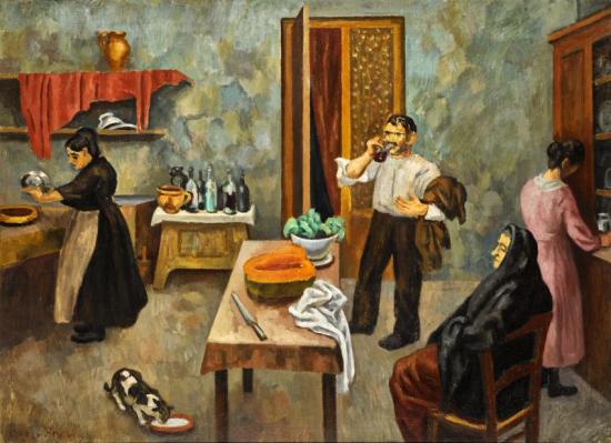 Pub, Aramon Artwork by Roger Fry