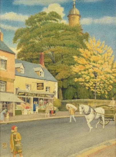 Autumn In Banbury Artwork by Joseph Edward Southall