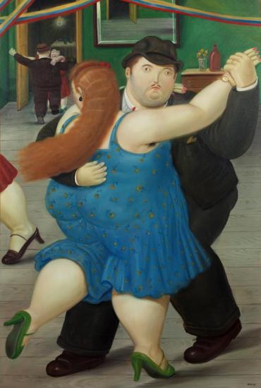 Dancing Couple, 1987 Artwork by Fernando Botero
