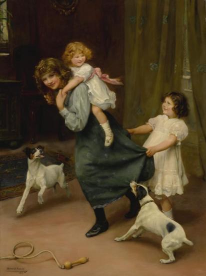 Pick-a-back Artwork by Arthur John Elsley