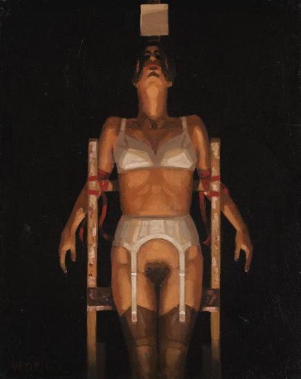 Scarlett Ribbons Artwork by Jack Vettriano