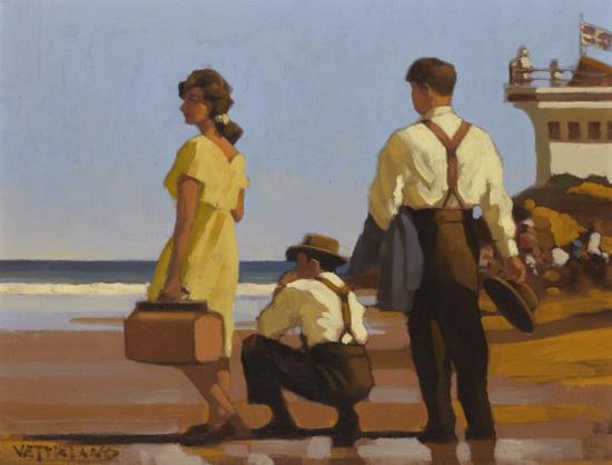 The Out Of Towners Artwork by Jack Vettriano
