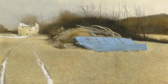 Flood Plain Artwork by Andrew Wyeth